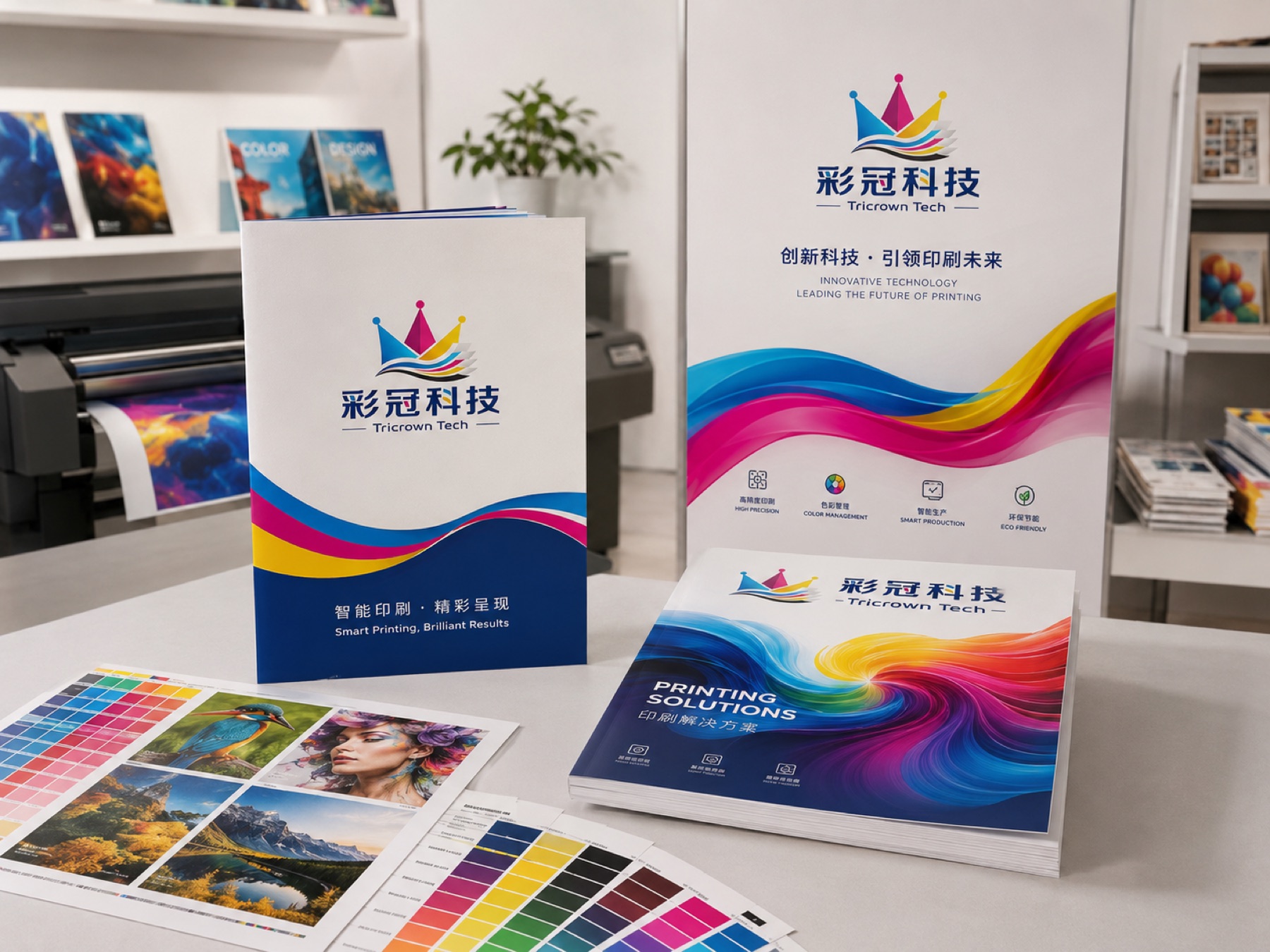 彩冠科技品牌设计