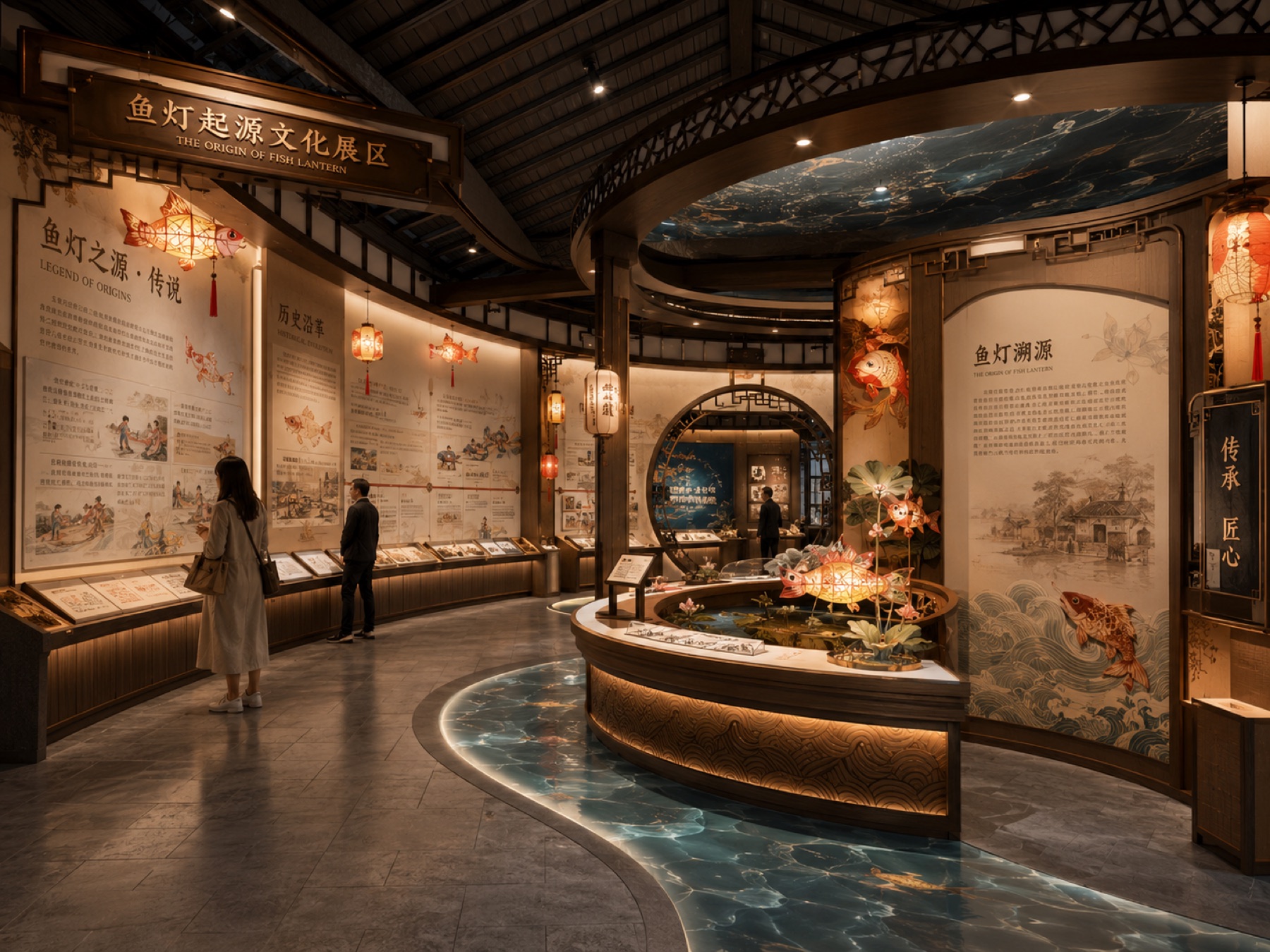 鱼灯主题展厅项目展示图5