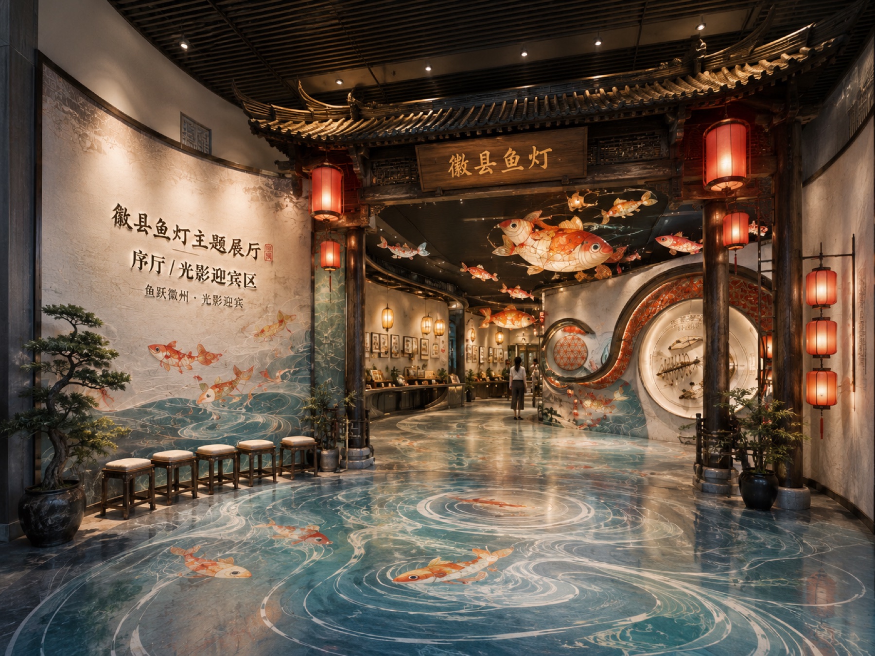 鱼灯主题展厅项目展示图6