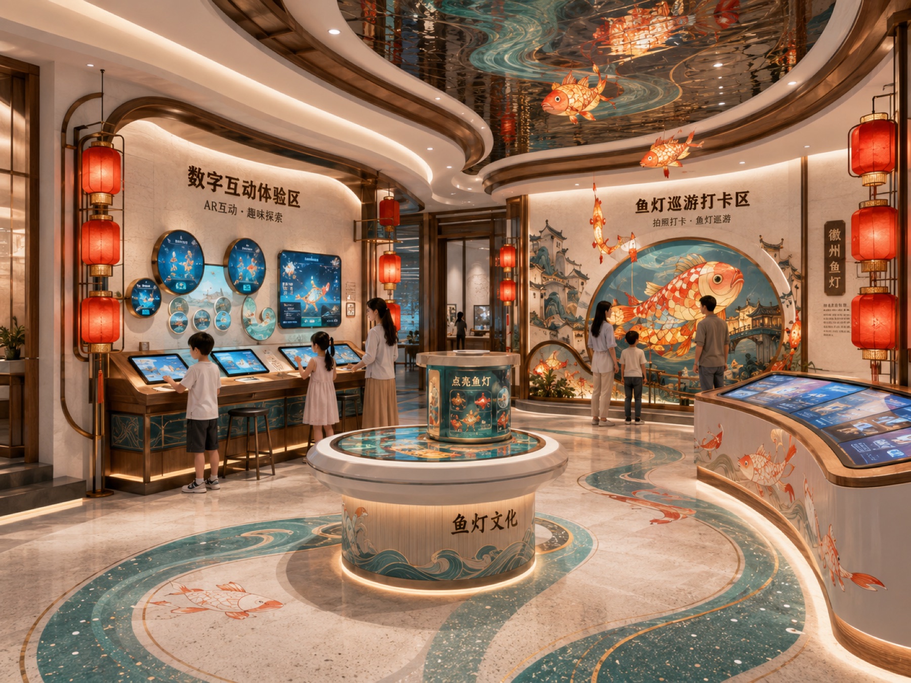 鱼灯主题展厅项目展示图8
