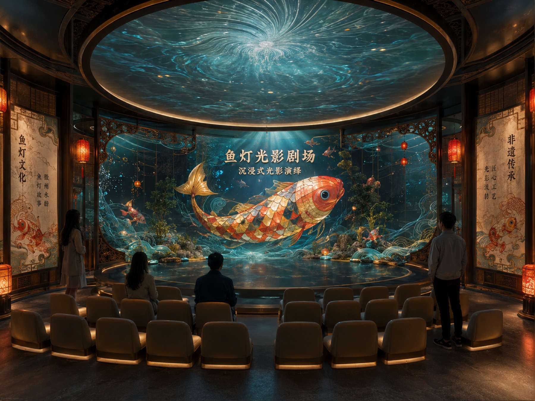鱼灯主题展厅项目展示图9