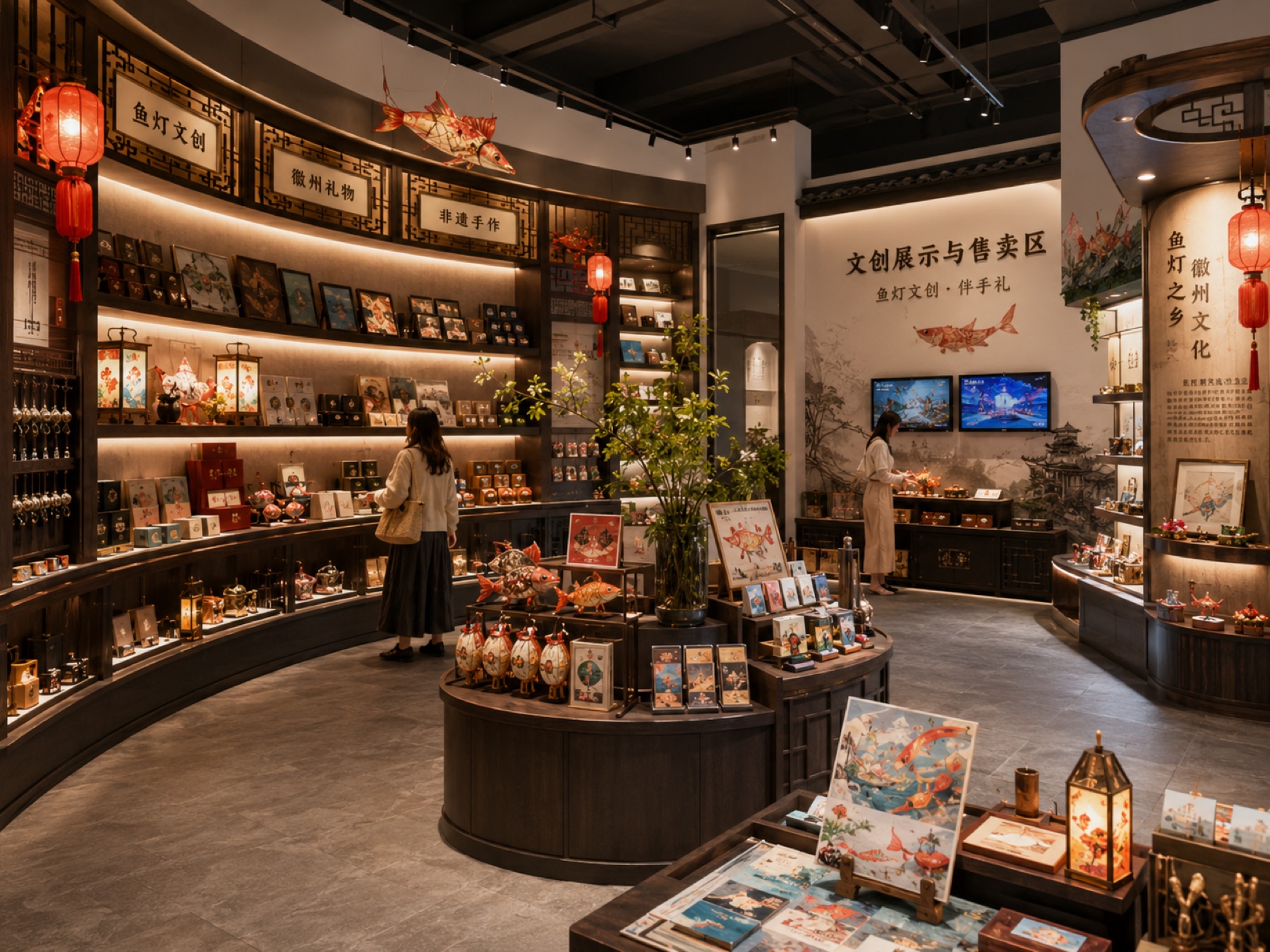 鱼灯主题展厅项目展示图11