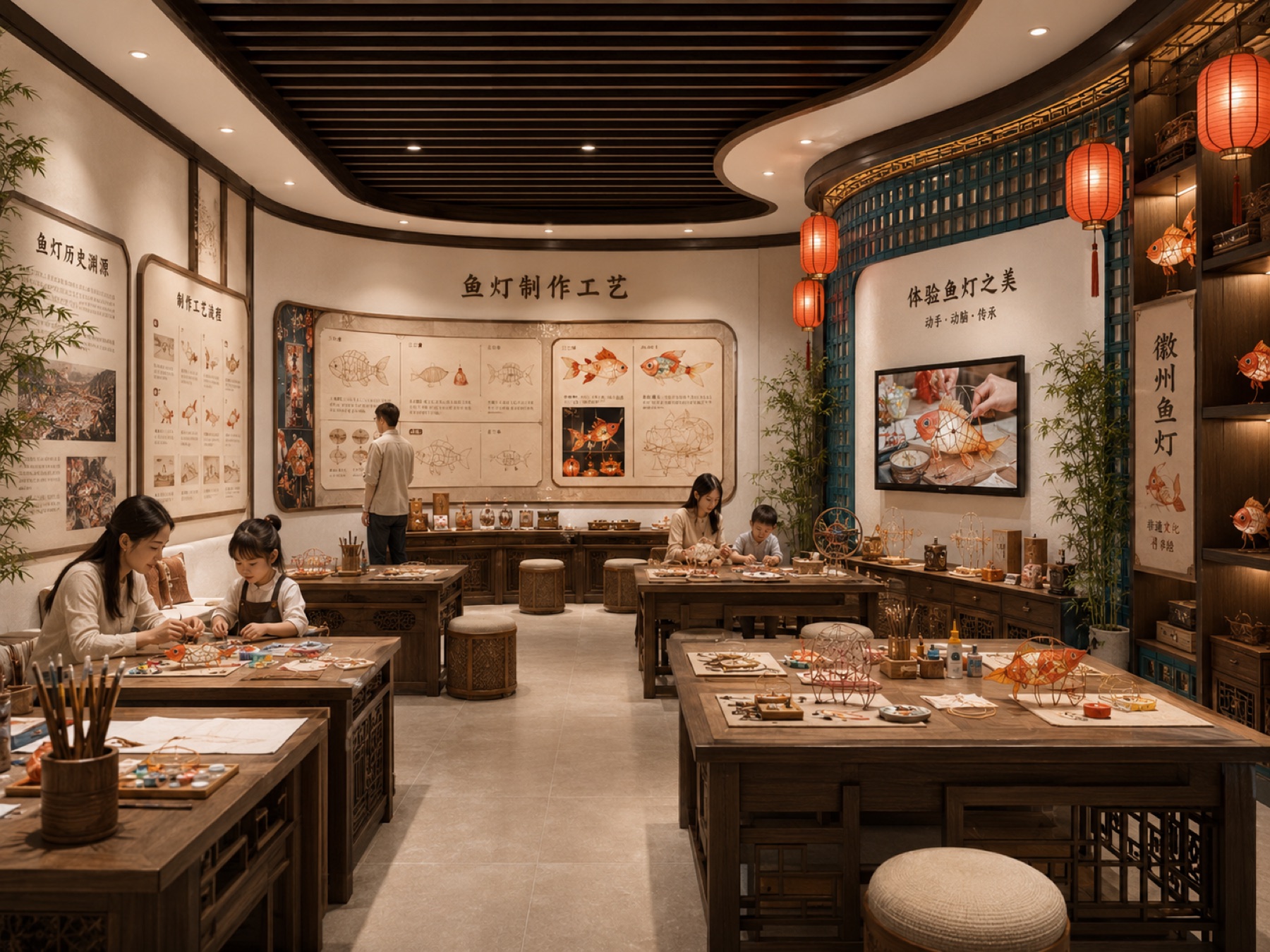 鱼灯主题展厅项目展示图14