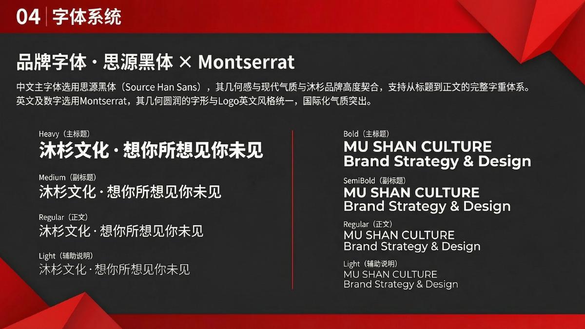 沐杉文化品牌视觉识别系统项目展示图8