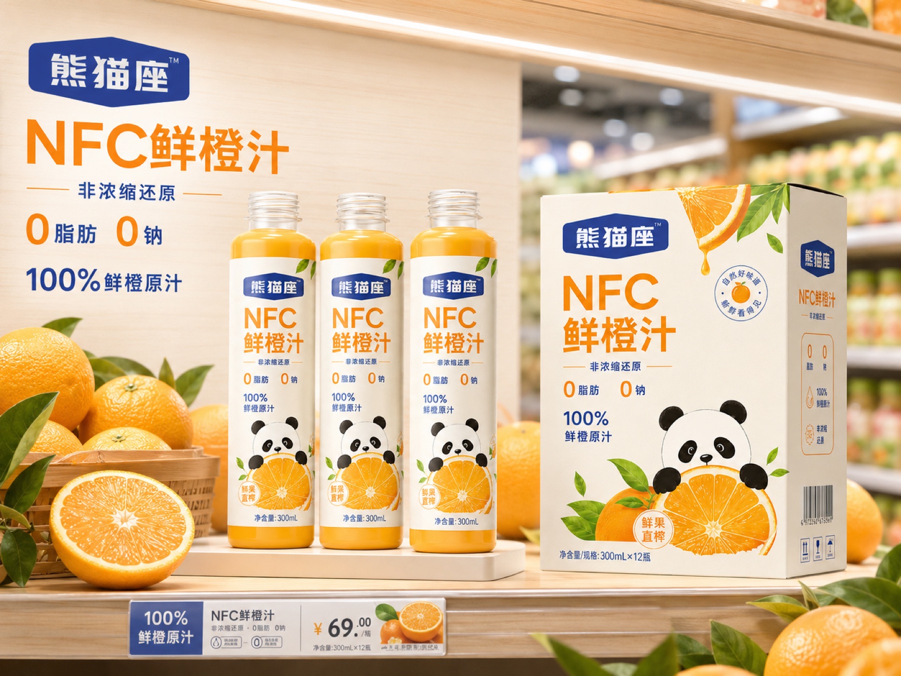 熊猫座NFC鲜橙汁项目展示图5