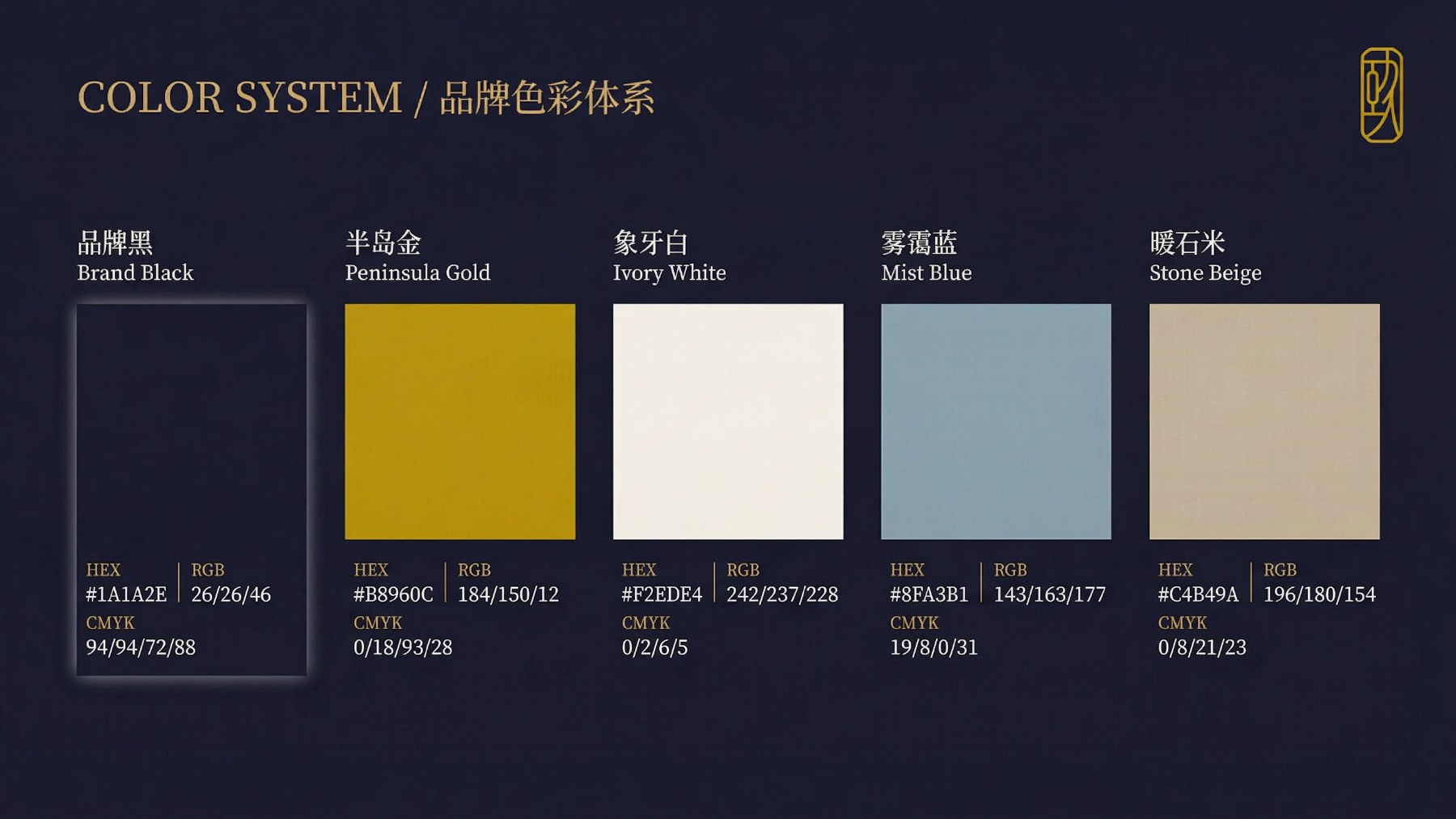 远洋·半岛九号品牌视觉识别项目展示图6