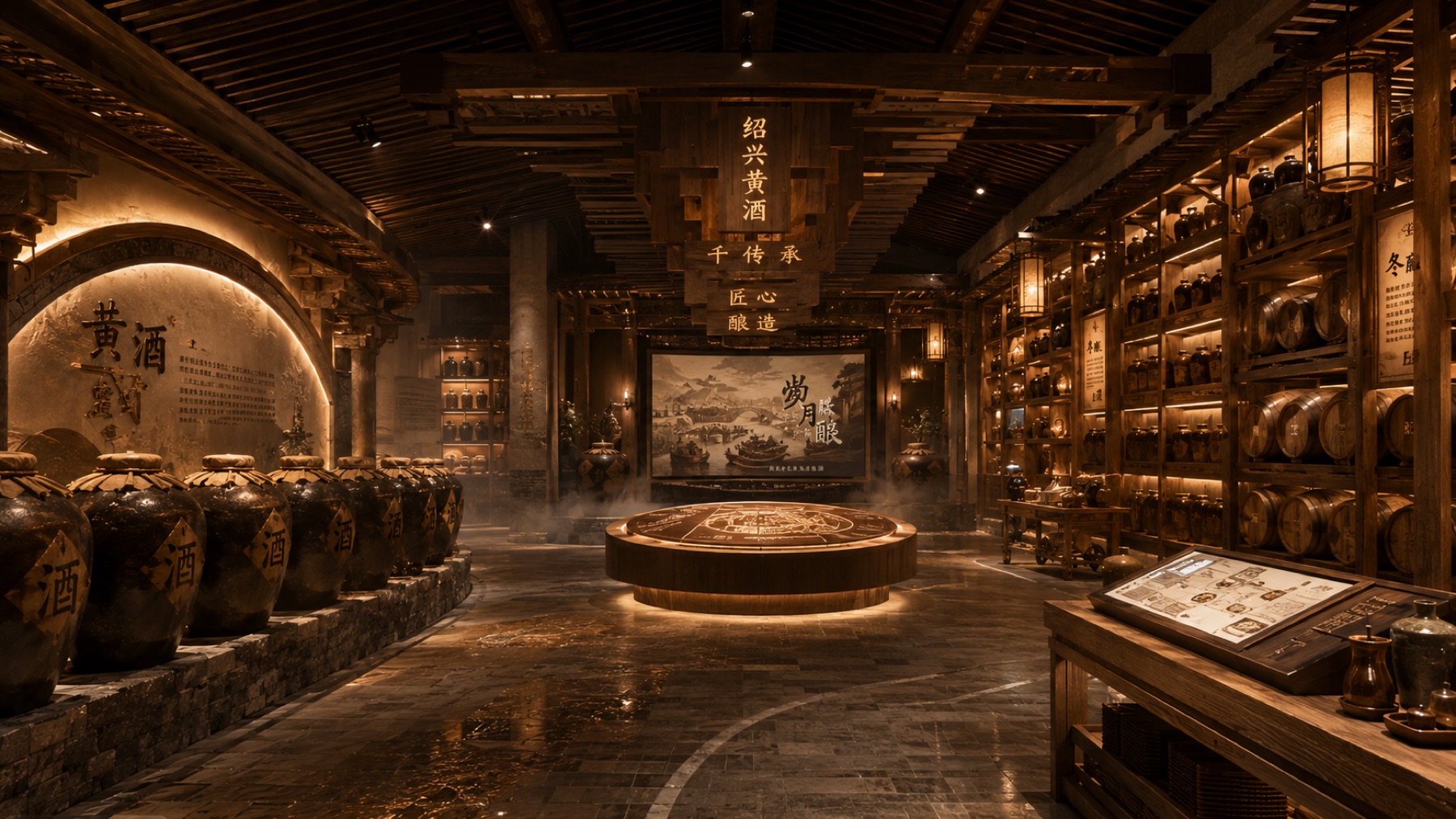绍兴黄酒文化展厅项目展示图7