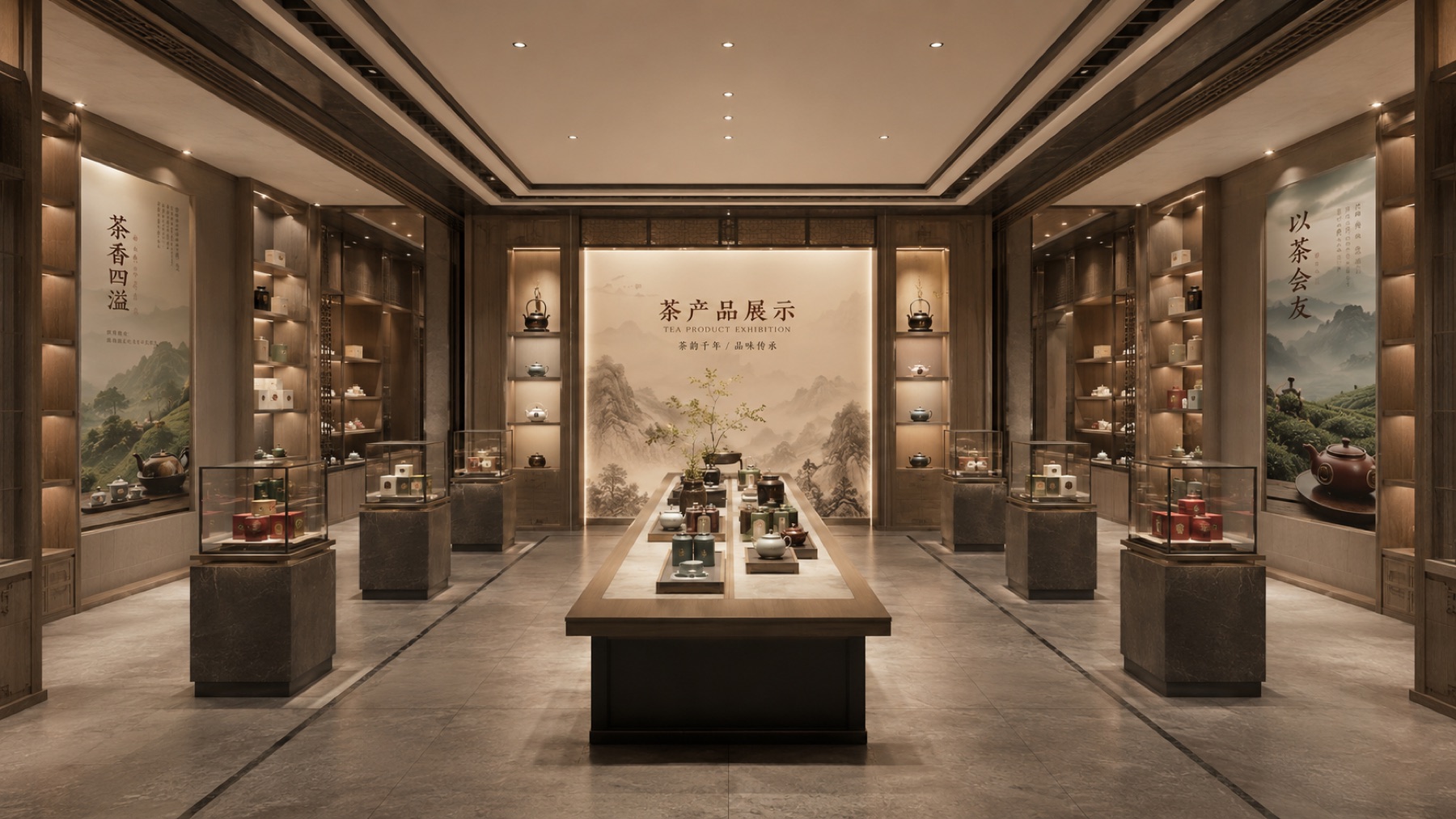 茶文化会所空间项目展示图8
