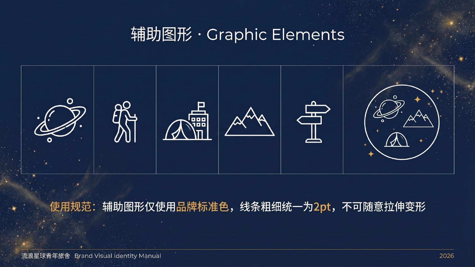 流浪星球青年旅舍品牌视觉识别系统项目展示图6