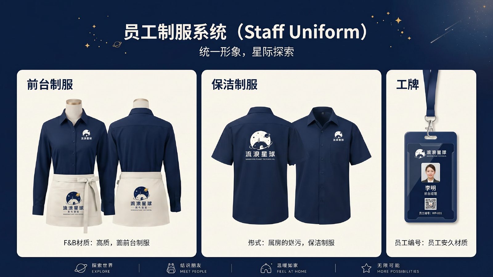 流浪星球青年旅舍品牌视觉识别系统项目展示图21
