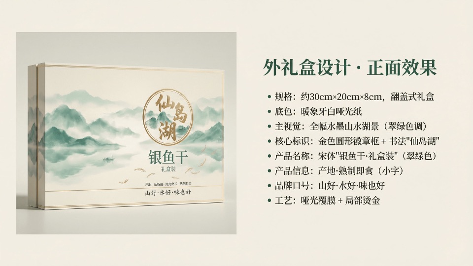 仙岛湖银鱼干品牌包装视觉设计项目展示图6