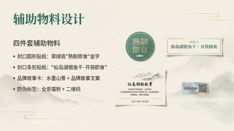 仙岛湖银鱼干品牌包装视觉设计项目展示图9