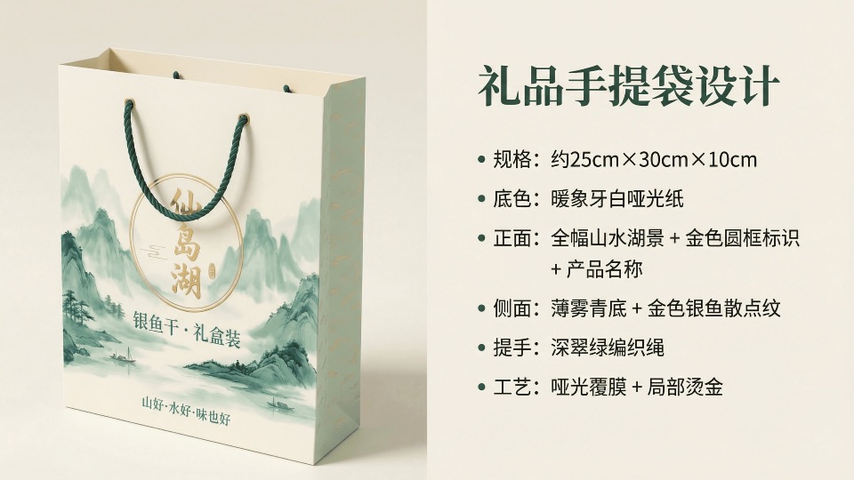 仙岛湖银鱼干品牌包装视觉设计项目展示图10