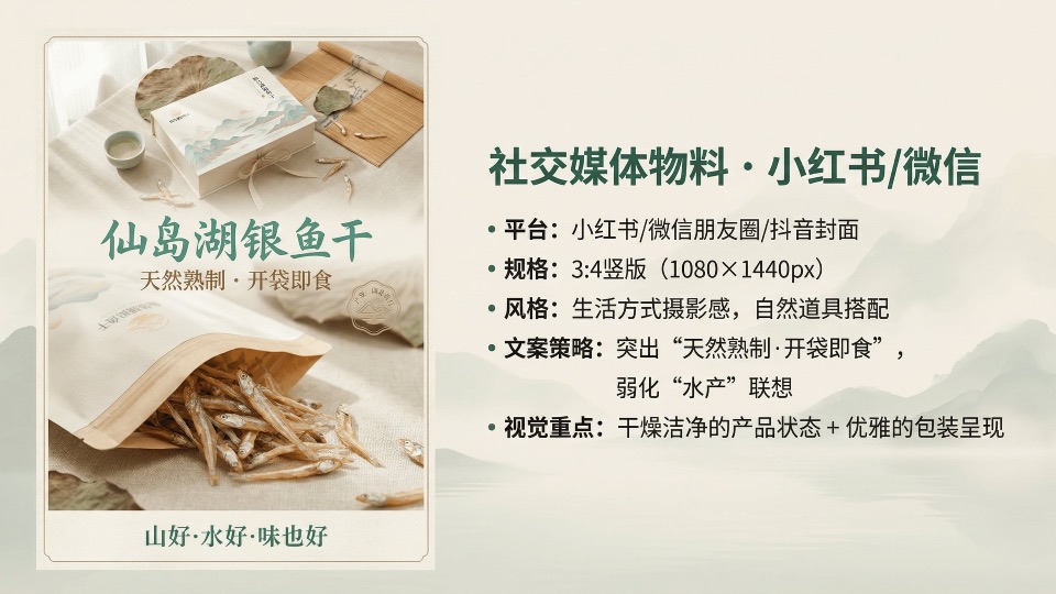 仙岛湖银鱼干品牌包装视觉设计项目展示图12