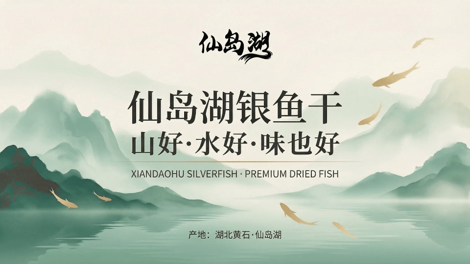 仙岛湖银鱼干品牌包装视觉设计项目展示图16